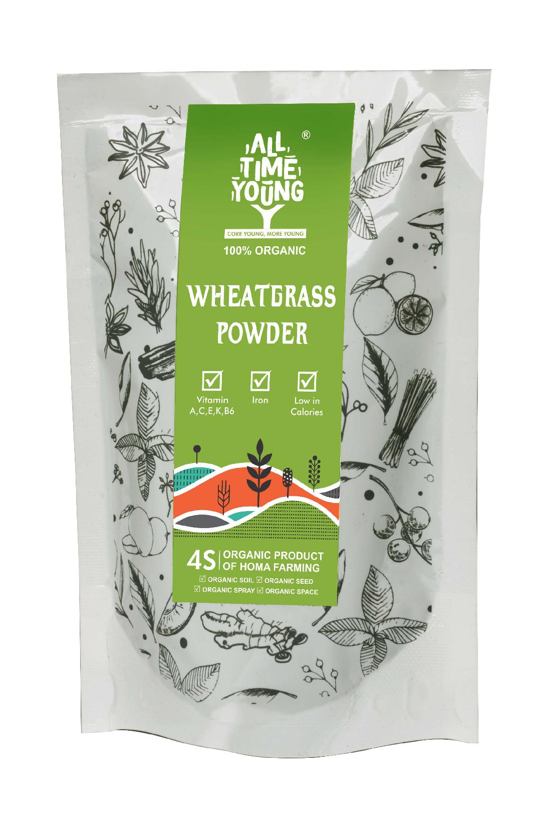 All Time Young Organic WHEATGRASS POWDER 50 Grams